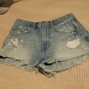 Women's Hollister light washed jean shorts